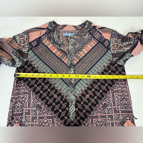 Antonia Melani Button Up Pattern Dress Women’s Size 2 - Picture 5 of 9